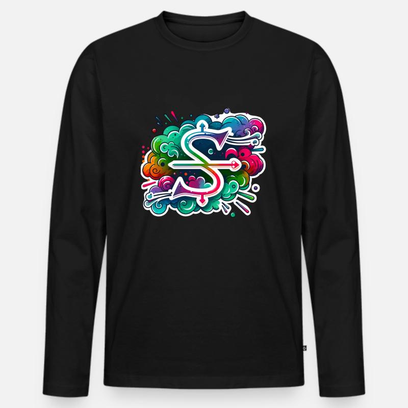 Zodiac Sagittarius - Men's Premium Organic Long Sleeve Shirt - black