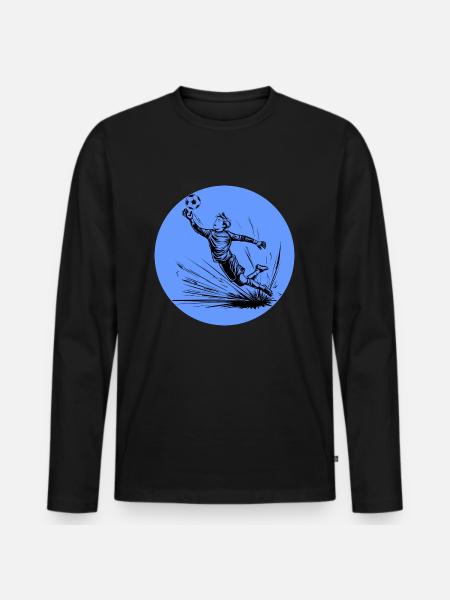 Goalkeeper - Men's Premium Organic Long Sleeve Shirt - black