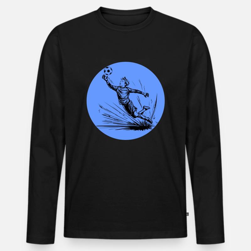 Goalkeeper - Men's Premium Organic Long Sleeve Shirt - black