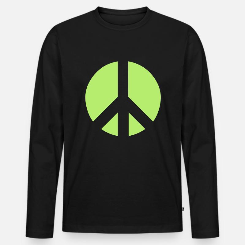 6_sign - Männer Premium Bio Langarmshirt - Schwarz