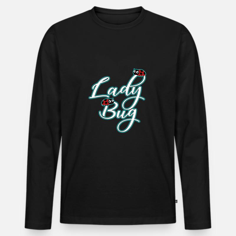 MARIENKÄFER LADYBUG EDITION 3 - Männer Premium Bio Langarmshirt - Schwarz