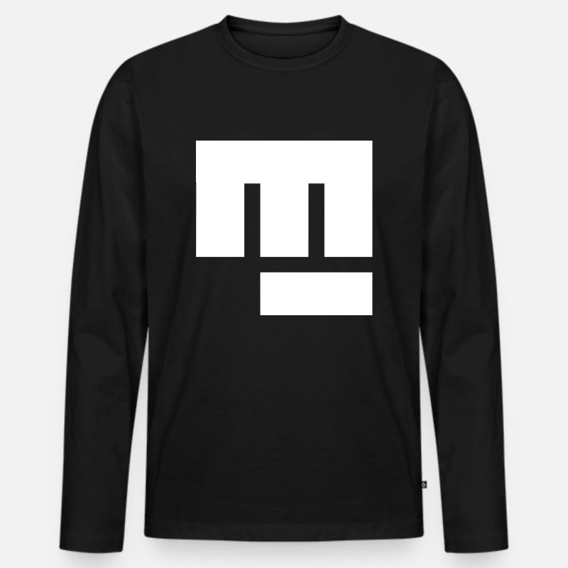 Ghettofaust - Männer Premium Bio Langarmshirt - Schwarz