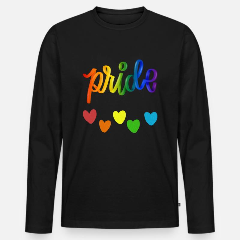 Das ultimative Pride SCD Tshirt - Männer Premium Bio Langarmshirt - Schwarz