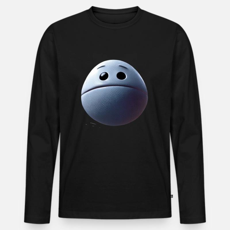 platsch - Männer Premium Bio Langarmshirt - Schwarz