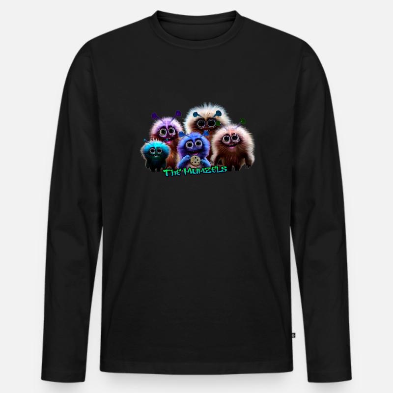MumzelHunt - Männer Premium Bio Langarmshirt - Schwarz