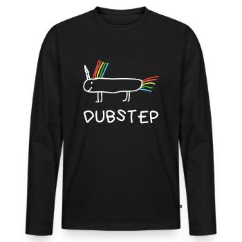 Dubstep Einhorn Techno Festival Musik Geschenk - Männer Premium Bio Langarmshirt - Schwarz - Vorne - Nico (187cm)