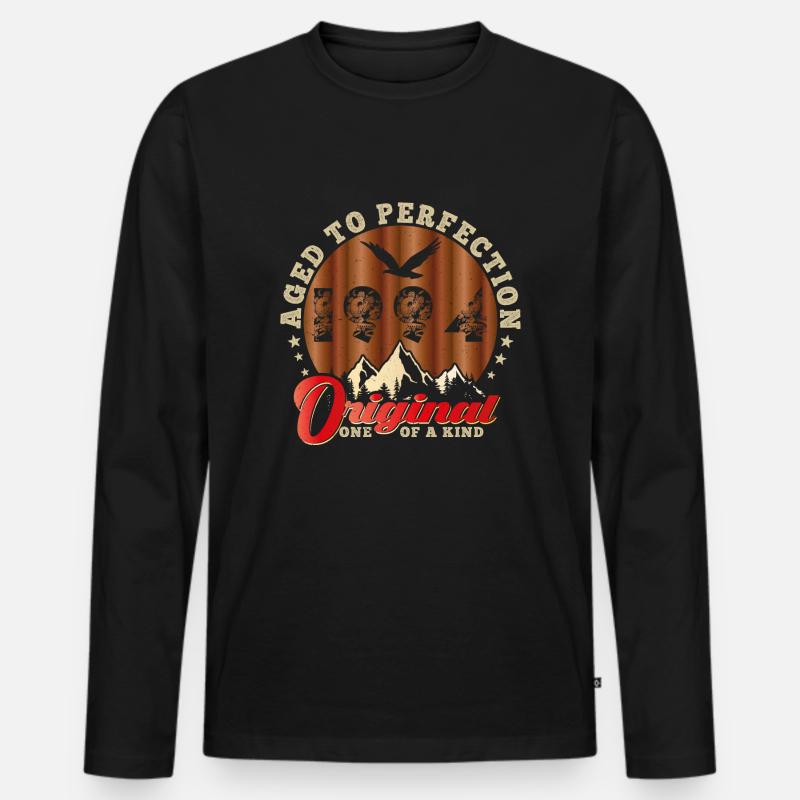 Ikonisches Jubiläum 1994 - Männer Premium Bio Langarmshirt - Schwarz