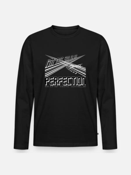 air traffic controller - Men's Premium Organic Long Sleeve Shirt - black