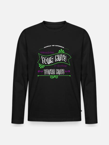jokes creativewriting blogger cool awesome - Men's Premium Organic Long Sleeve Shirt - black