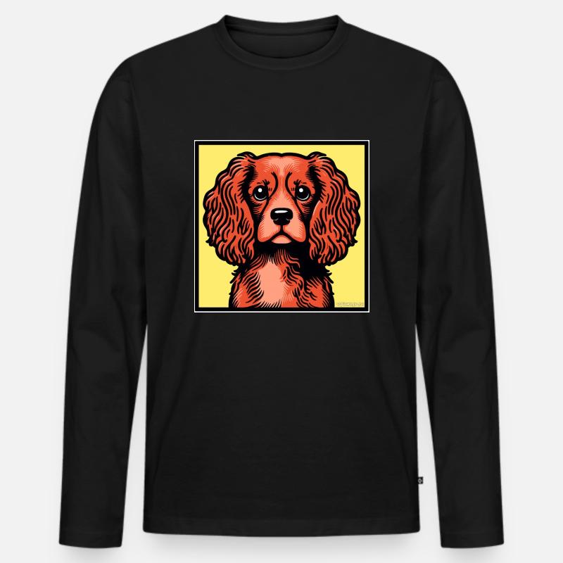 Ruby Cav - Männer Premium Bio Langarmshirt - Schwarz
