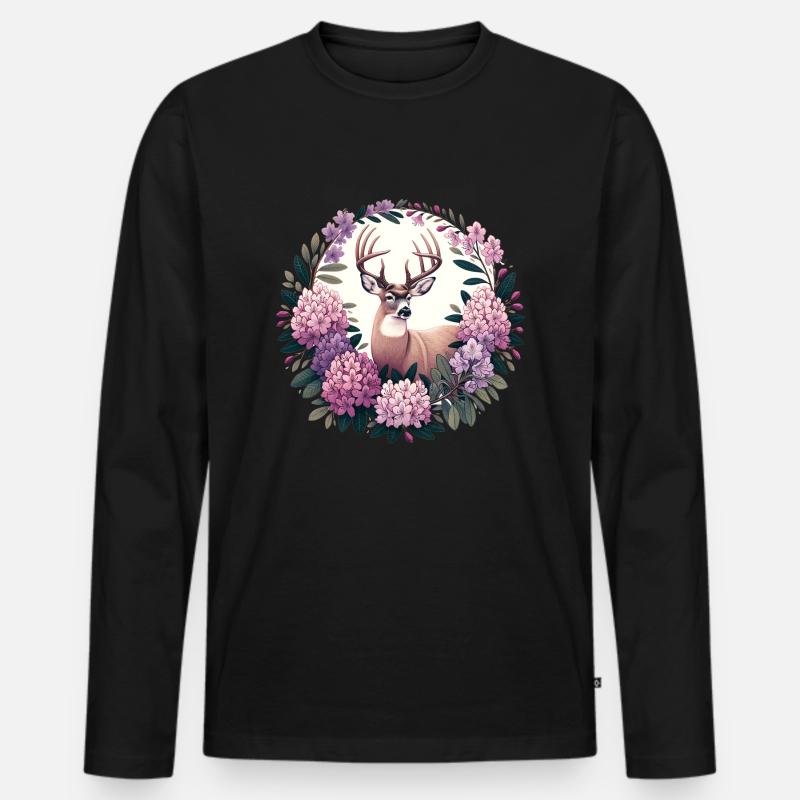 Bock - Männer Premium Bio Langarmshirt - Schwarz