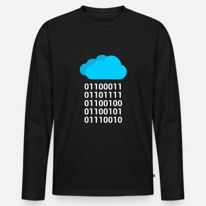 Informatik Geschenk - Männer Premium Bio Langarmshirt - Schwarz