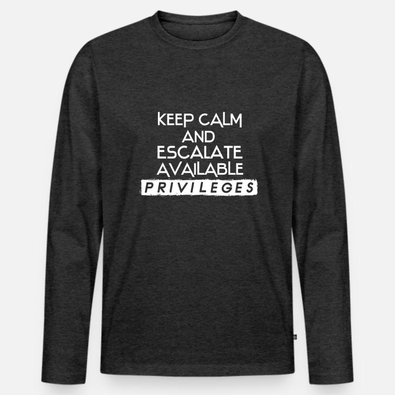 Network Admin IT Security Admin Men's Premium Organic Long Sleeve Shirt