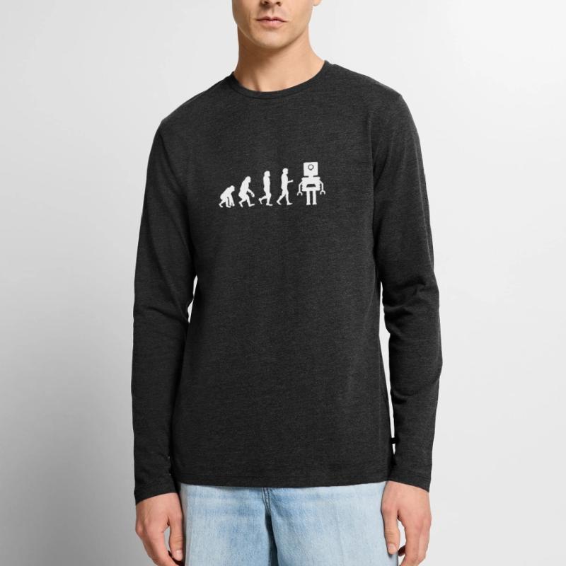 Robotics Robot Evolution Men's Premium Organic Long Sleeve Shirt