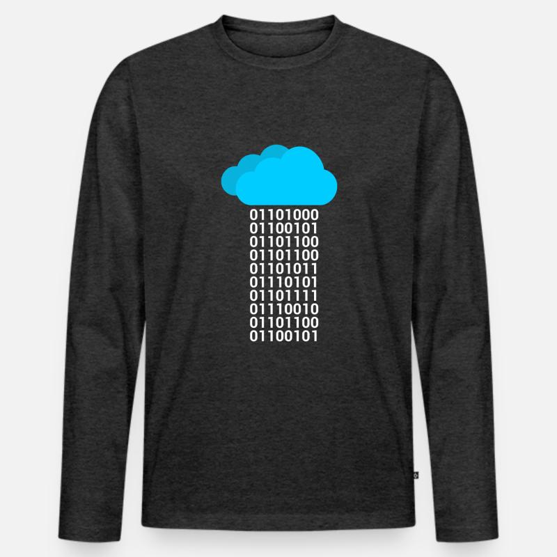 Informatik Big Data Cloud Computing Männer Premium Bio Langarmshirt