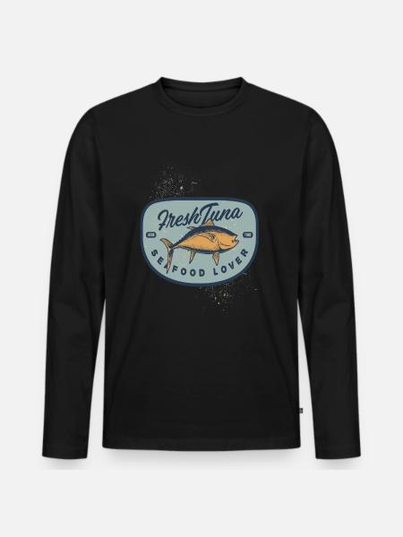 Fresh Tuna Tuna Seafood - Men's Premium Organic Long Sleeve Shirt - black