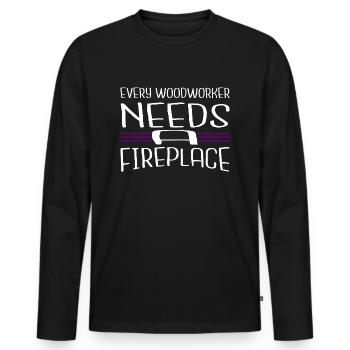 carpenter funny tshirts john carpenter tshirts - Men's Premium Organic Long Sleeve Shirt - black - Front - Nico (187cm)