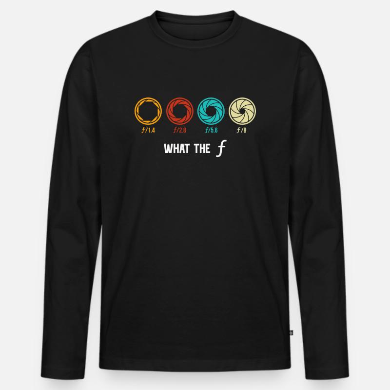 WTF - Männer Premium Bio Langarmshirt - Schwarz