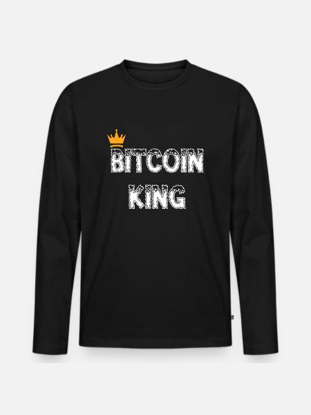 Bitcoin Trading Crypto Stocks - T-shirt manches longues Premium bio Homme - noir