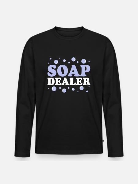 Soap Dealer Soapmaker Soapmaking - Men's Premium Organic Long Sleeve Shirt - black