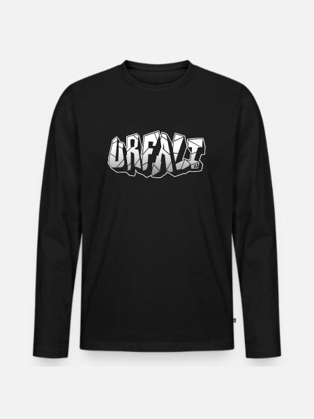 Urfali - Men's Premium Organic Long Sleeve Shirt - black