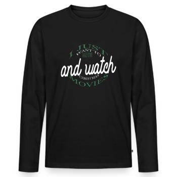 Confiserie Bakers Shirt Present Baking Bread - Men's Premium Organic Long Sleeve Shirt - black - Front - Nico (187cm)