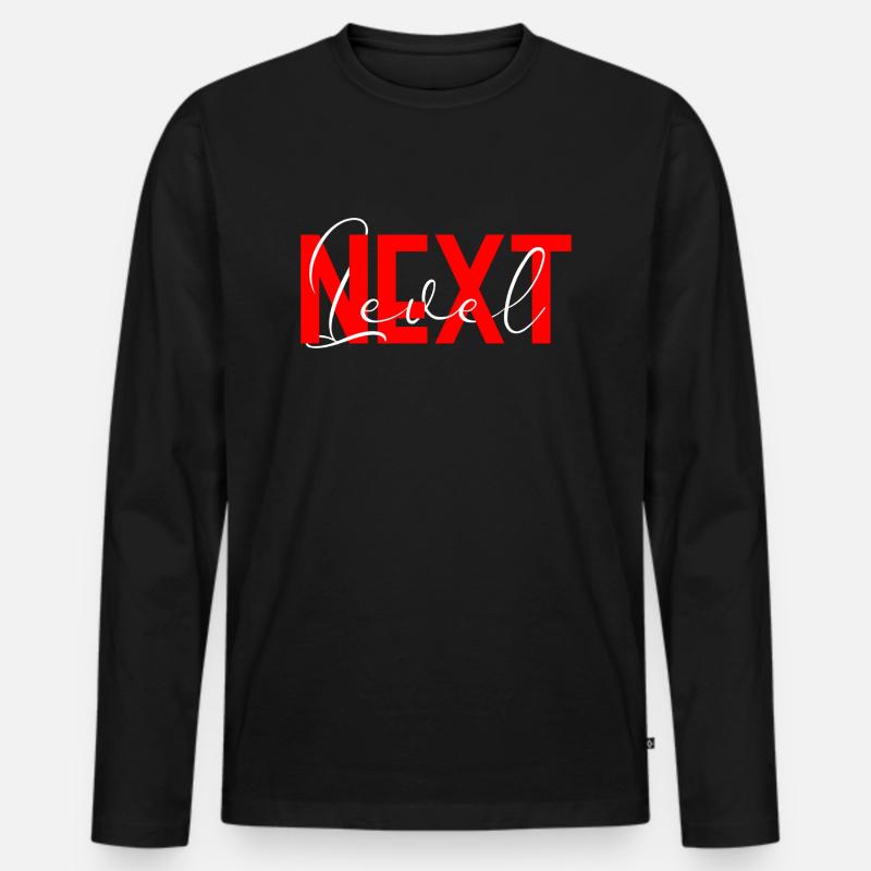 Next Level - Männer Premium Bio Langarmshirt - Schwarz