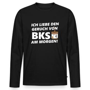 Pyrotechnie Feu d’artifice Amour - T-shirt manches longues Premium bio Homme - noir - Devant - Nico (187cm)