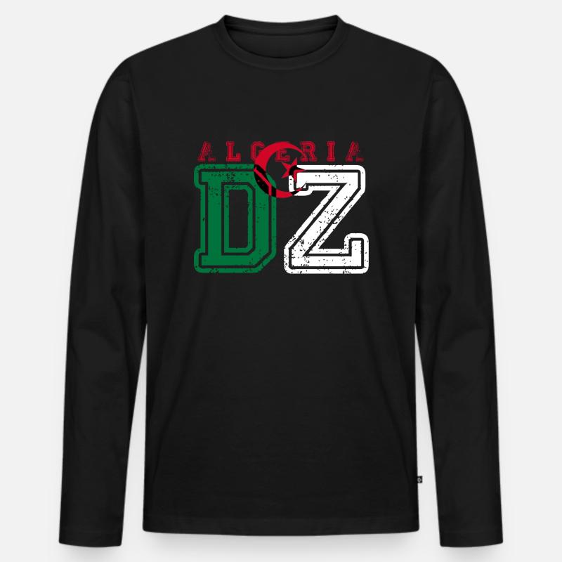 DZ - Männer Premium Bio Langarmshirt - Schwarz