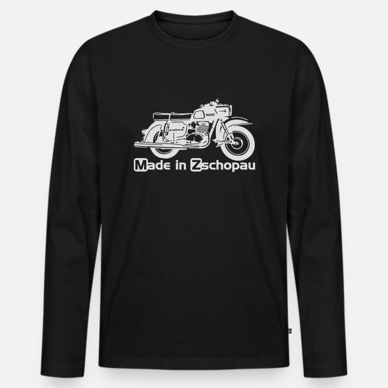 MZ ES 250 Trophy - Männer Premium Bio Langarmshirt - Schwarz