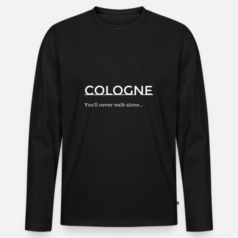 Cologne - Männer Premium Bio Langarmshirt - Schwarz