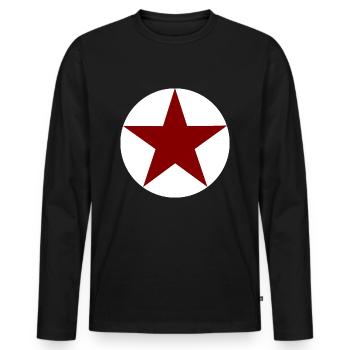 Révolution, Cuba, Che, AnTiFa, résistance - T-shirt manches longues Premium bio Homme - noir - Devant - Nico (187cm)