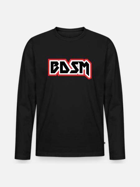 bdsm - Men's Premium Organic Long Sleeve Shirt - black