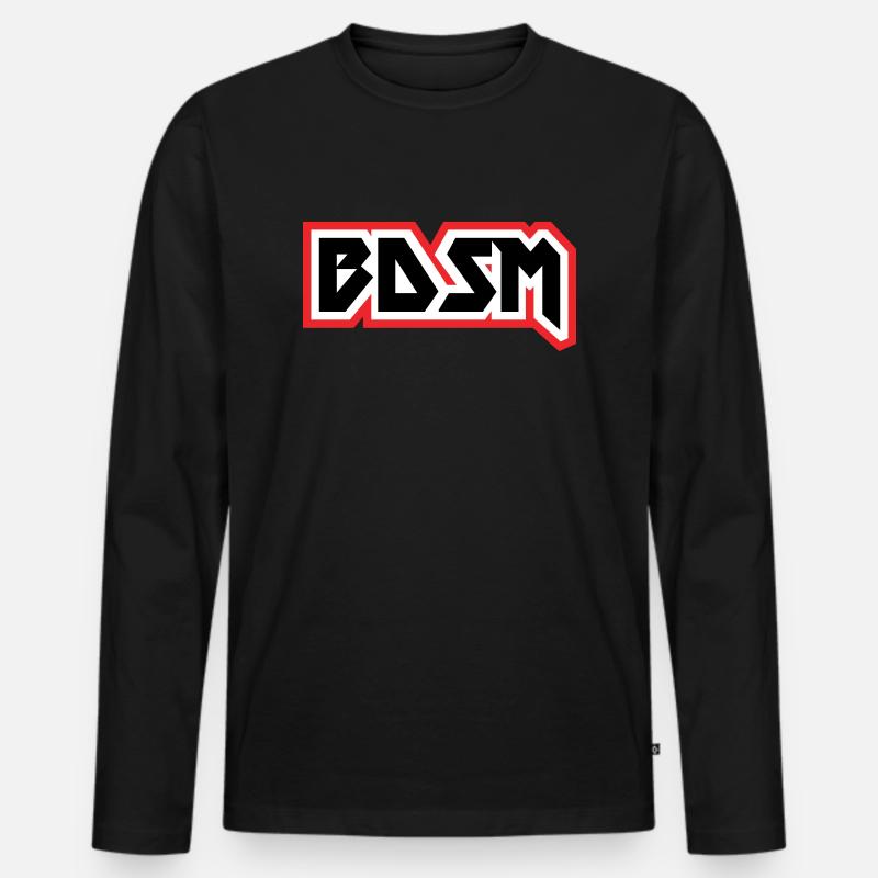 BDSM-Datei - Männer Premium Bio Langarmshirt - Schwarz