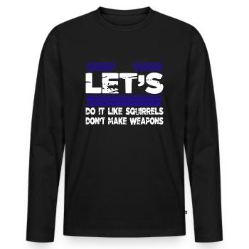 birthday present funky child counterculture - Men's Premium Organic Long Sleeve Shirt - black - Front - Nico (187cm)