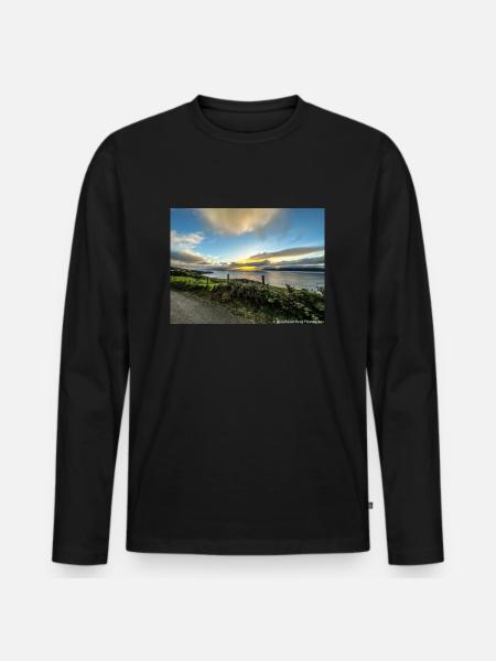 An Irish Sunset - Men's Premium Organic Long Sleeve Shirt - black