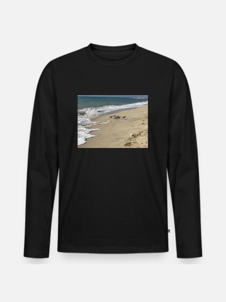 Run Bird run - Men's Premium Organic Long Sleeve Shirt - black