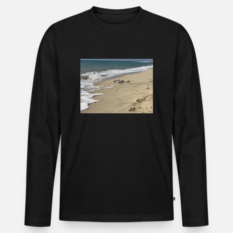Run Bird run - Männer Premium Bio Langarmshirt - Schwarz