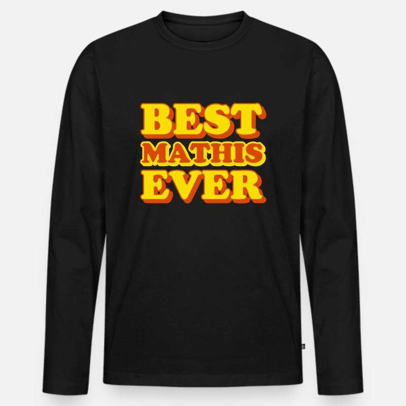 Mathis First Name Funny Gift - Men's Premium Organic Long Sleeve Shirt - black