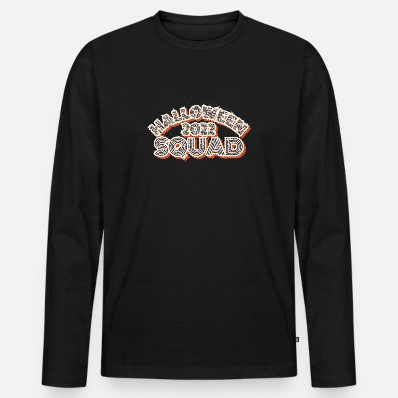 Halloween 2022 Squad - Männer Premium Bio Langarmshirt - Schwarz
