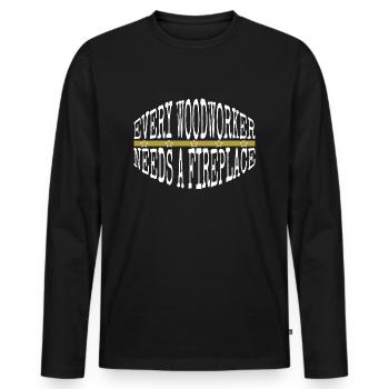 arboriculturist the carpenters cutter - Männer Premium Bio Langarmshirt - Schwarz - Vorne - Nico (187cm)