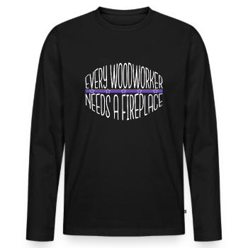 Meilleure idée cadeau amusante Funshirt Citation amusante - T-shirt manches longues Premium bio Homme - noir - Devant - Nico (187cm)