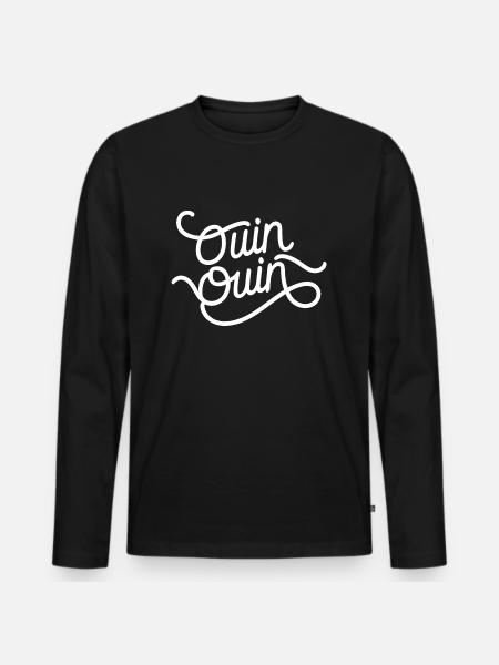 Ouin ouin - T-shirt manches longues Premium bio Homme - noir