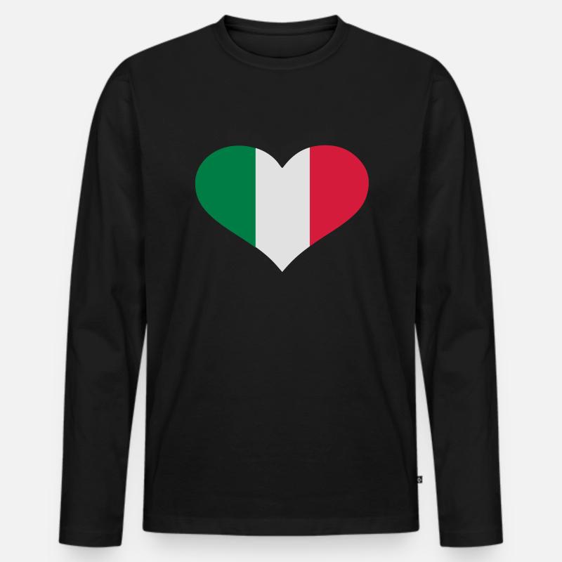 Mexiko - Männer Premium Bio Langarmshirt - Schwarz