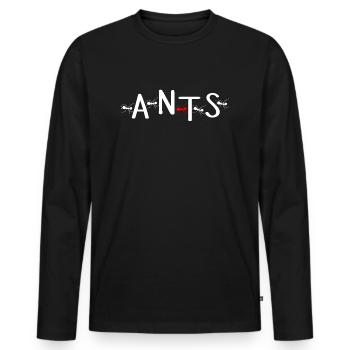 ant ant collector cool ant saying ant - Men's Premium Organic Long Sleeve Shirt - black - Front - Nico (187cm)