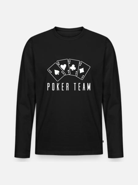 Poker Team 1 - Men's Premium Organic Long Sleeve Shirt - black