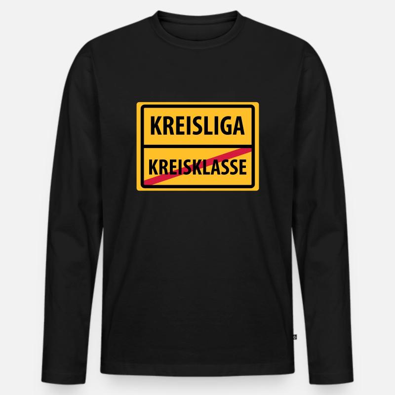 kreisliga aufstieg kreisklasse - Männer Premium Bio Langarmshirt - Schwarz