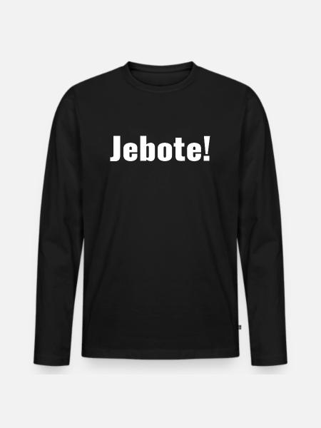 Balkan - Saying - Jebote - Men's Premium Organic Long Sleeve Shirt - black