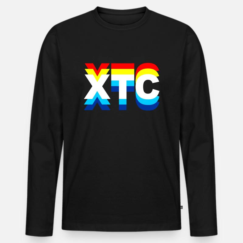 XTC, Ecstasy, Drogen - Männer Premium Bio Langarmshirt - Schwarz