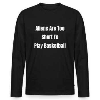 zone de dunking51 entraîneur de basket-ball aba basket-ball - T-shirt manches longues Premium bio Homme - noir - Devant - Nico (187cm)